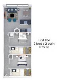  Floor Plan Fording Flats 104