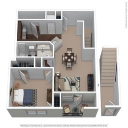 B10 Floor Plan at Avenues at Tuscan Lakes, League City, TX