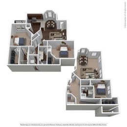 B32 Floor Plan at Avenues at Tuscan Lakes, League City