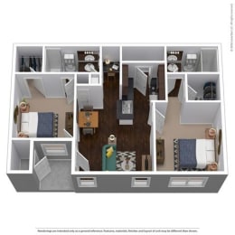 B2B Floor Plan at Waterstone at Cinco Ranch, Katy, 77450