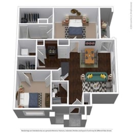B2 Floor Plan at Waterstone at Cinco Ranch, Katy, Texas