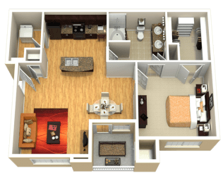 A3 Floor Plan at Discovery at Kingwood, Kingwood, Texas