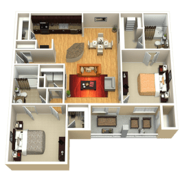 B4 Floor Plan at Discovery at Kingwood, Kingwood, TX, 77339