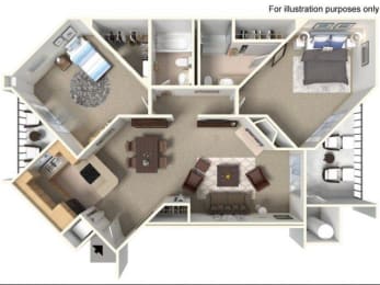  Floor Plan 2 BEDROOM LARGE