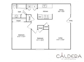  Floor Plan 2X1WD