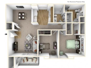  Floor Plan 2x2A