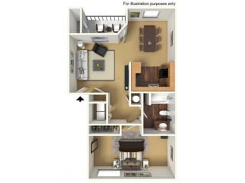  Floor Plan 1x1