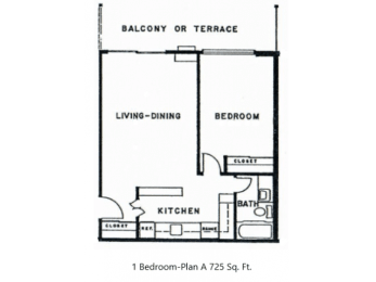  Floor Plan 1x1A