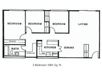  Floor Plan 3x1