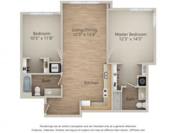  Floor Plan 2x2M