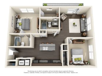 Osborne Floor Plan at Lake Lofts at Deerwood, Jacksonville