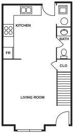  Floor Plan Two bedroom TH
