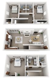  Floor Plan 3 Bedroom 3 Bath on Amaryllis