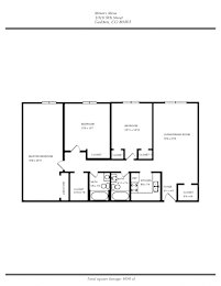 3 Bedroom Floor Plan at Miners Mesa Apartments, Golden, 80401