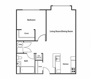 Renaissance Station North Apartments Attleboro MA One Bedroom