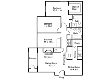 Sequoia Floorplan at Signature Pointe, Kent, WA, 98032