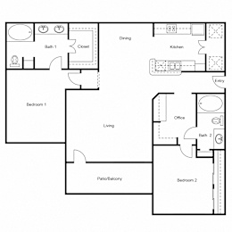  Floor Plan 2B