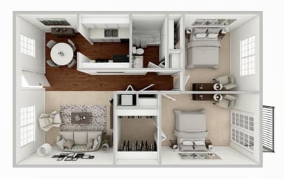 two bedroom apartment floor plan in baton rouge