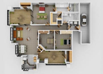  Floor Plan Chopin w Attached Garage