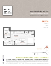 Studio 1 bath Beech at Walnut Street Commons, Allentown, 18101