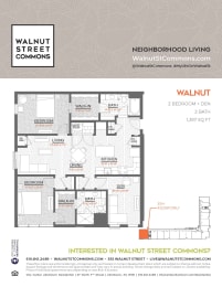 2 bed 2bath Walnut + Den at Walnut Street Commons, Pennsylvania, 18101
