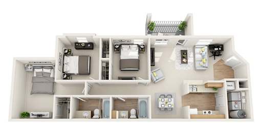  Floor Plan 3 Bedroom 3 Bathroom