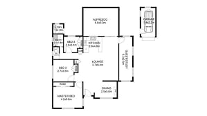 Triplex, 3 bed 3 bath, 1200 sqft