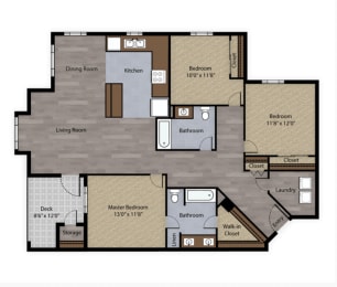 the millennia 2 bedroom floor plan