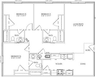  Floor Plan OneBed