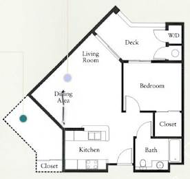  Floor Plan One Bedroom