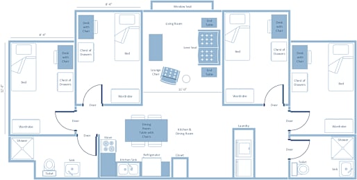 a floor plan of a house
