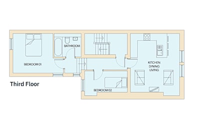 Floor Plan  2 Bed - Type G