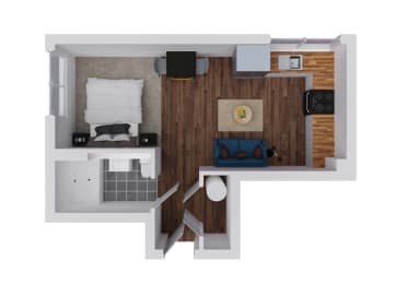 Floor Plan  Studio apartment