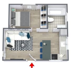 Floor Plan  Serviced Apartment - Platinum