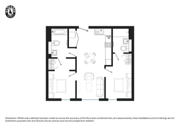  Floor Plan Two Bed (Type E)