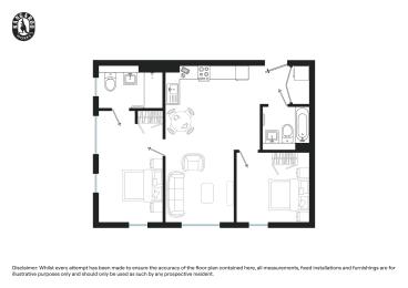  Floor Plan Two Bed (Type G)