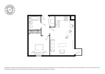  Floor Plan One Bed (Type A)