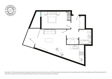  Floor Plan One Bed (Type C)