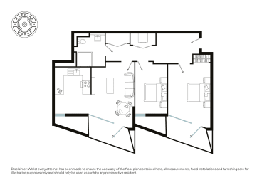  Floor Plan Two Bed (Type F)