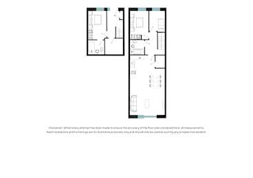 A floor plan of a house with a disclaimer at the bottom.