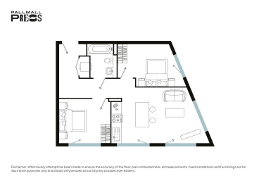  Floor Plan Two Bed (Type B)