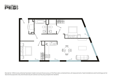  Floor Plan Two Bed (Type F)