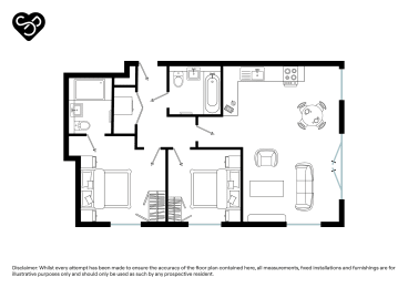  Floor Plan Two Bed (Type P)