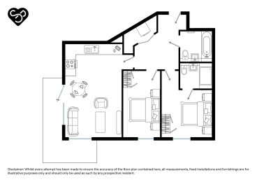  Floor Plan Two Bed (Type R)