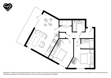  Floor Plan Two Bed (Type Z)