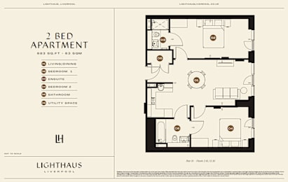 Plot 01 Floorplan at Lighthaus Liverpool Apartments, Liverpool