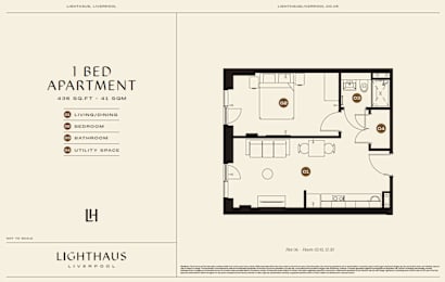 Plot 06 Floorplan at Lighthaus Liverpool Apartments, Liverpool, L3 1EW
