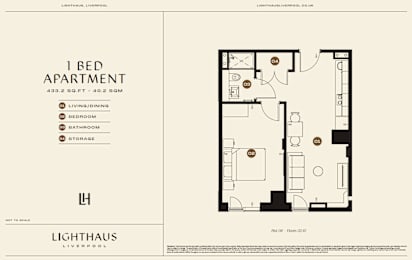 Plot 08 Floorplan at Lighthaus Liverpool Apartments, Liverpool, L3 1EW