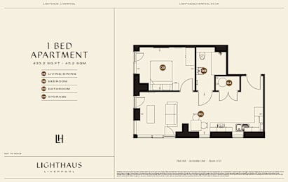 Plot 08A Floorplan at Lighthaus Liverpool Apartments, Liverpool