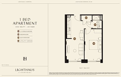 Plot 10 Floorplan at Lighthaus Liverpool Apartments, Liverpool, L3 1EW